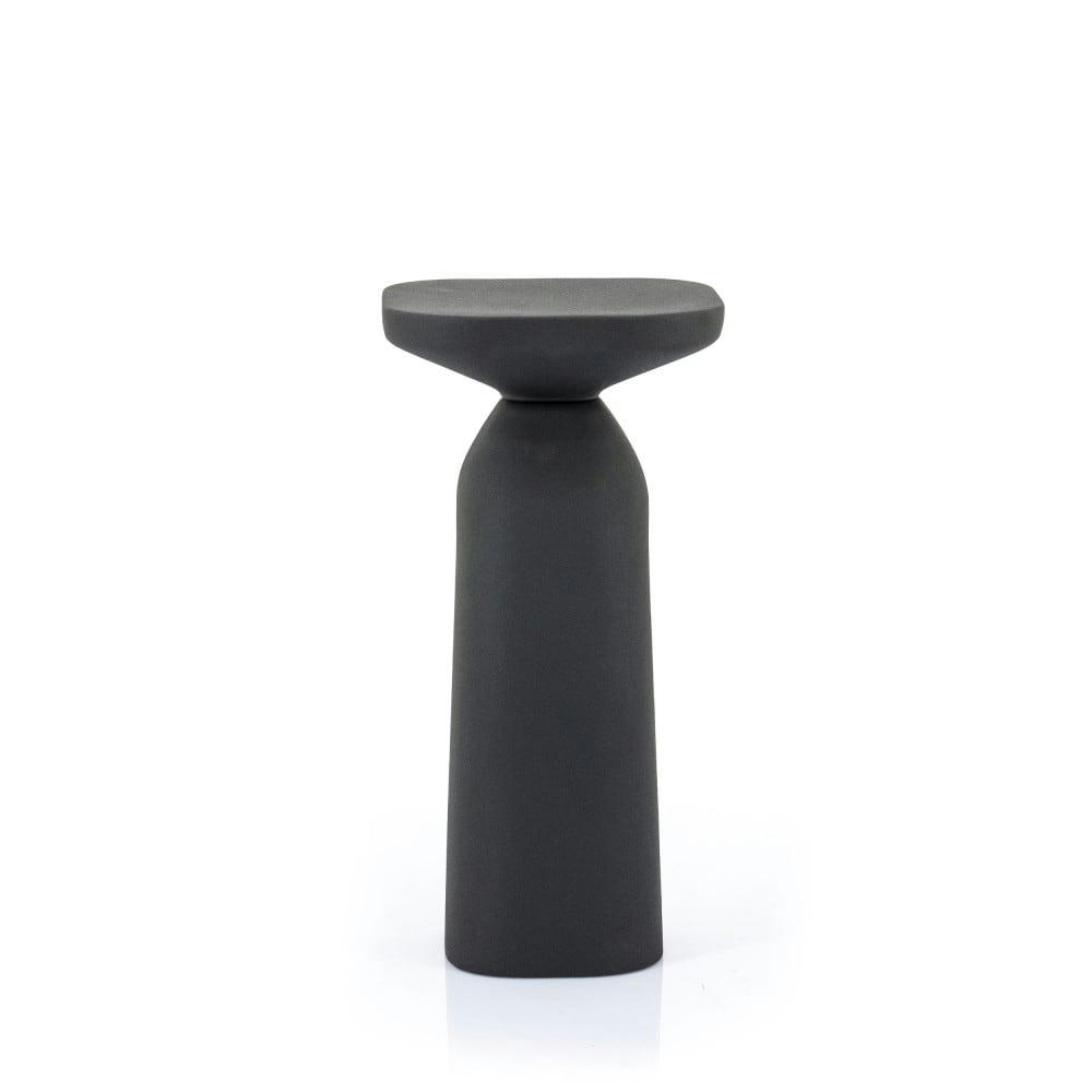 SQUAND - Table d'appoint en aluminium D27cm noir
