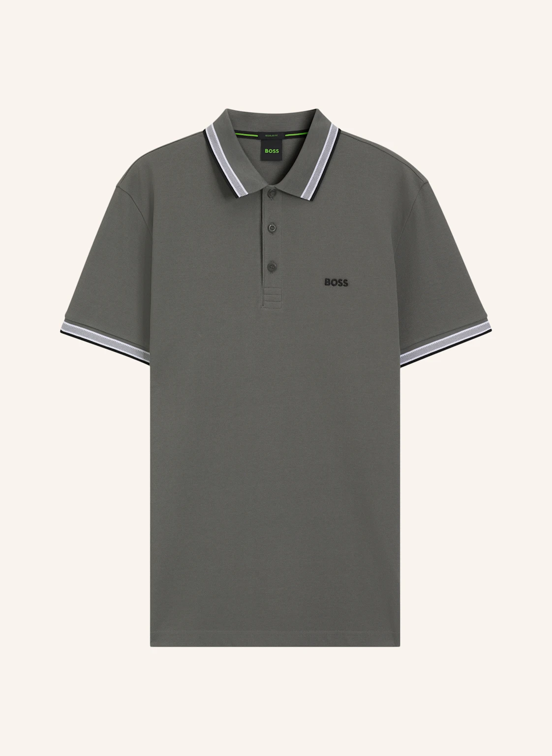BOSS Piqué-Poloshirt PADDY CURVED Regular Fit