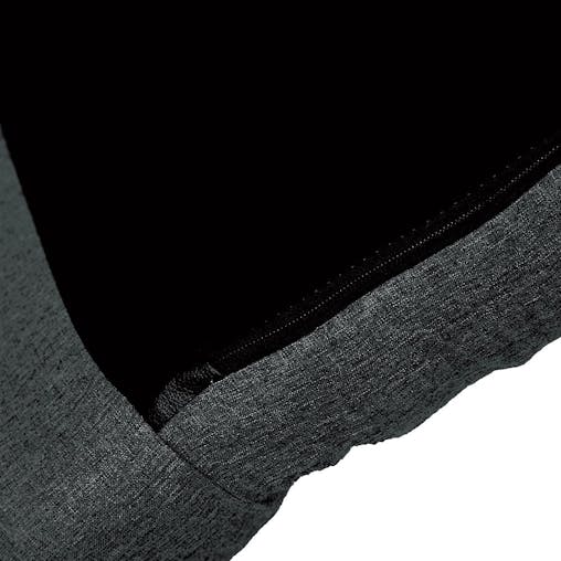 NNEDSZ Sarantino Adjustable Floor Gaming Lounge Faux Linen Chair Sofa 100 X 50 X 12cm Black