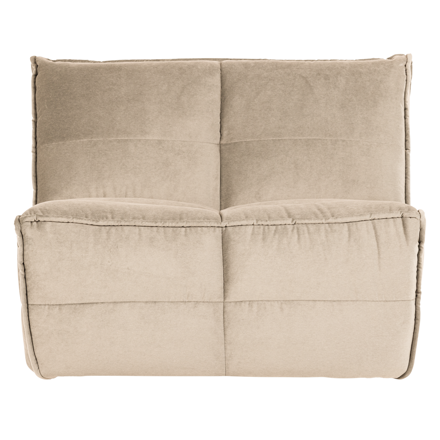 vtwonen 1-zits element Cluster - Velvet - Zacht Beige - 82x105x92