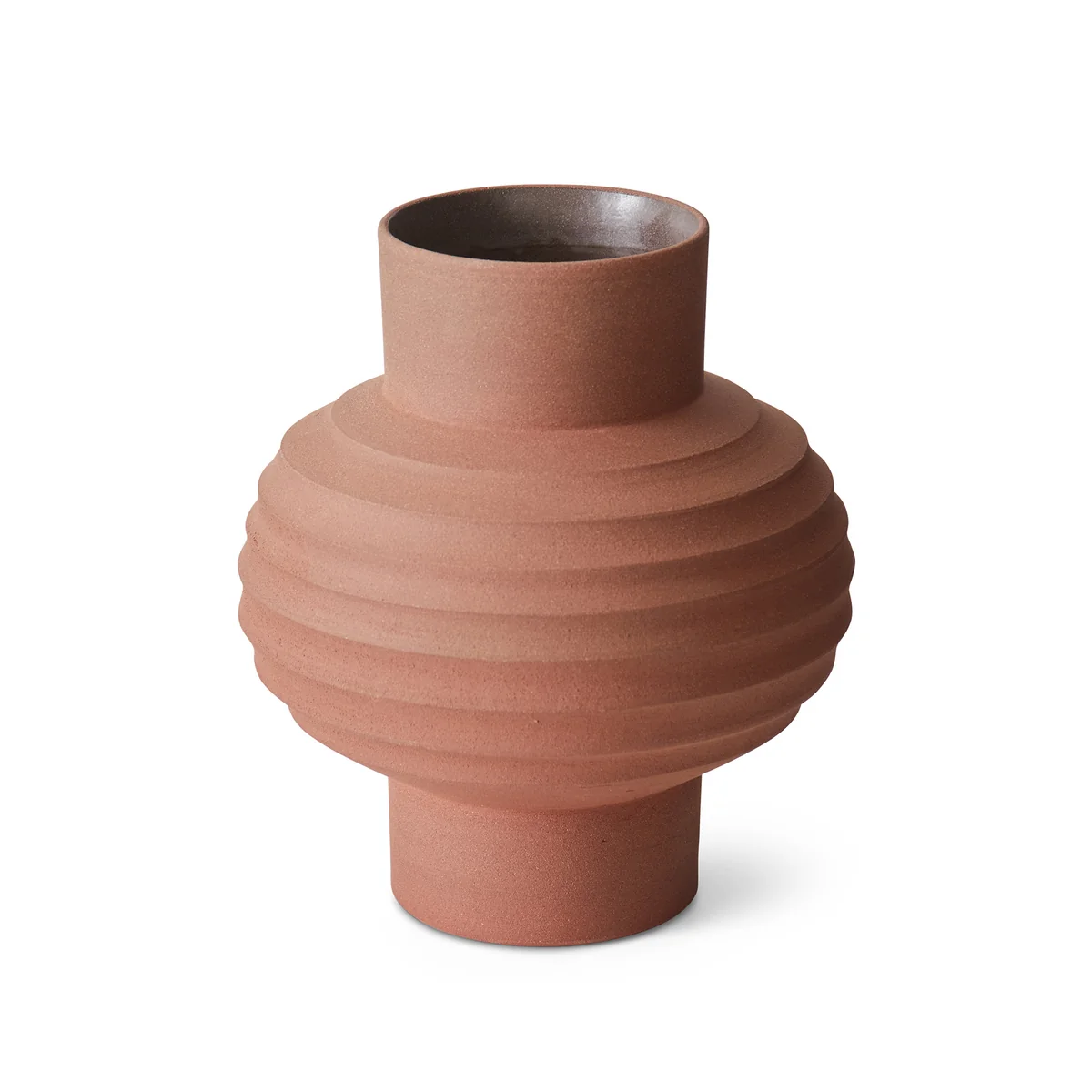 HKliving - Handcarved Terrakotta Vase