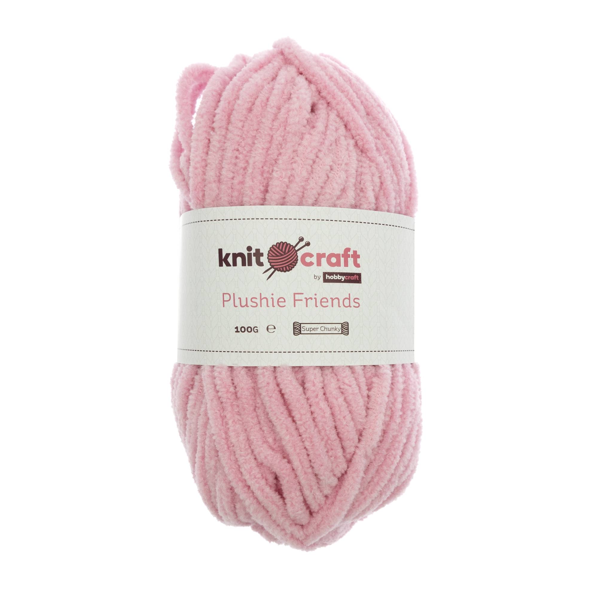 Knitcraft Pink Plushie Friends Yarn 100g