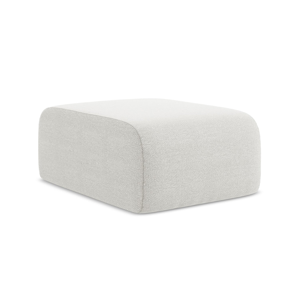 LaMiaSofa Poef Cervo - bouclé - wit - 72x94x42