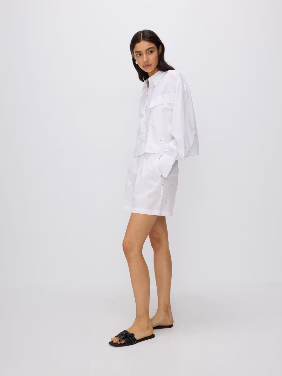 Cotton Rich Shorts With Appliqu&Eacute;S