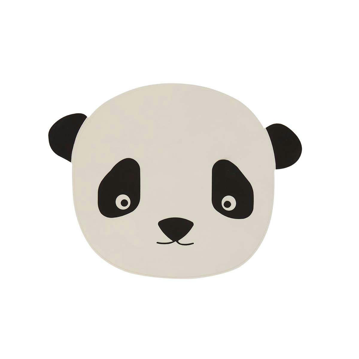 PANDA - Set de table blanc en silicone H0,2x45x35cm