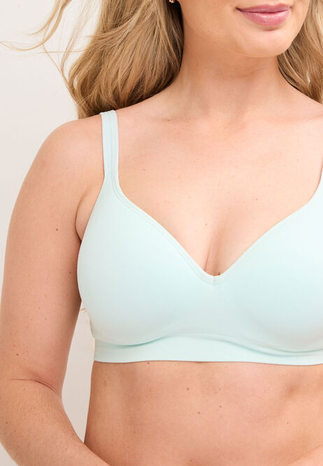 Womens Mint Seam Free Non Wired Bra