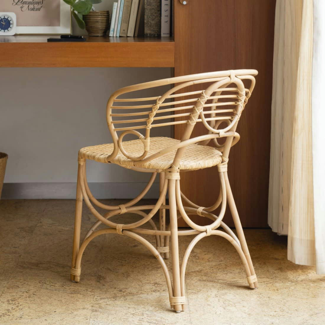 GINGKO HORIZON - Fauteuil de table en rotin