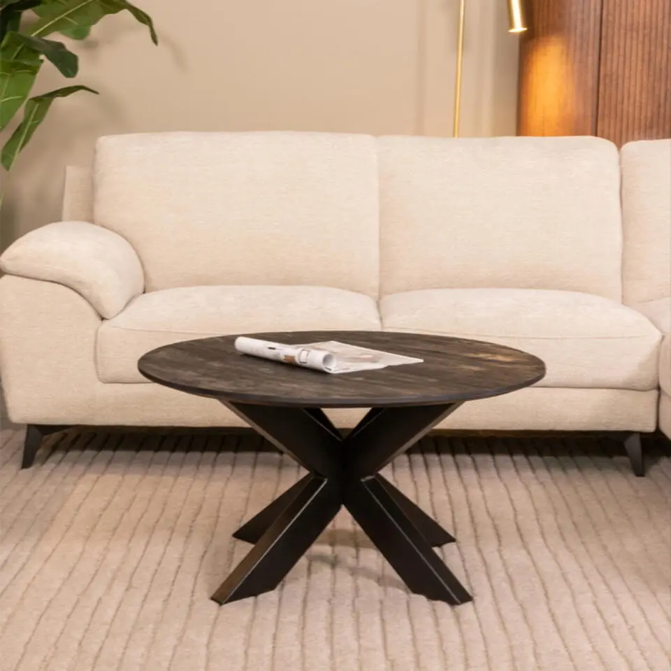 LABEL51 Salontafel Otis Zwart Mangohout