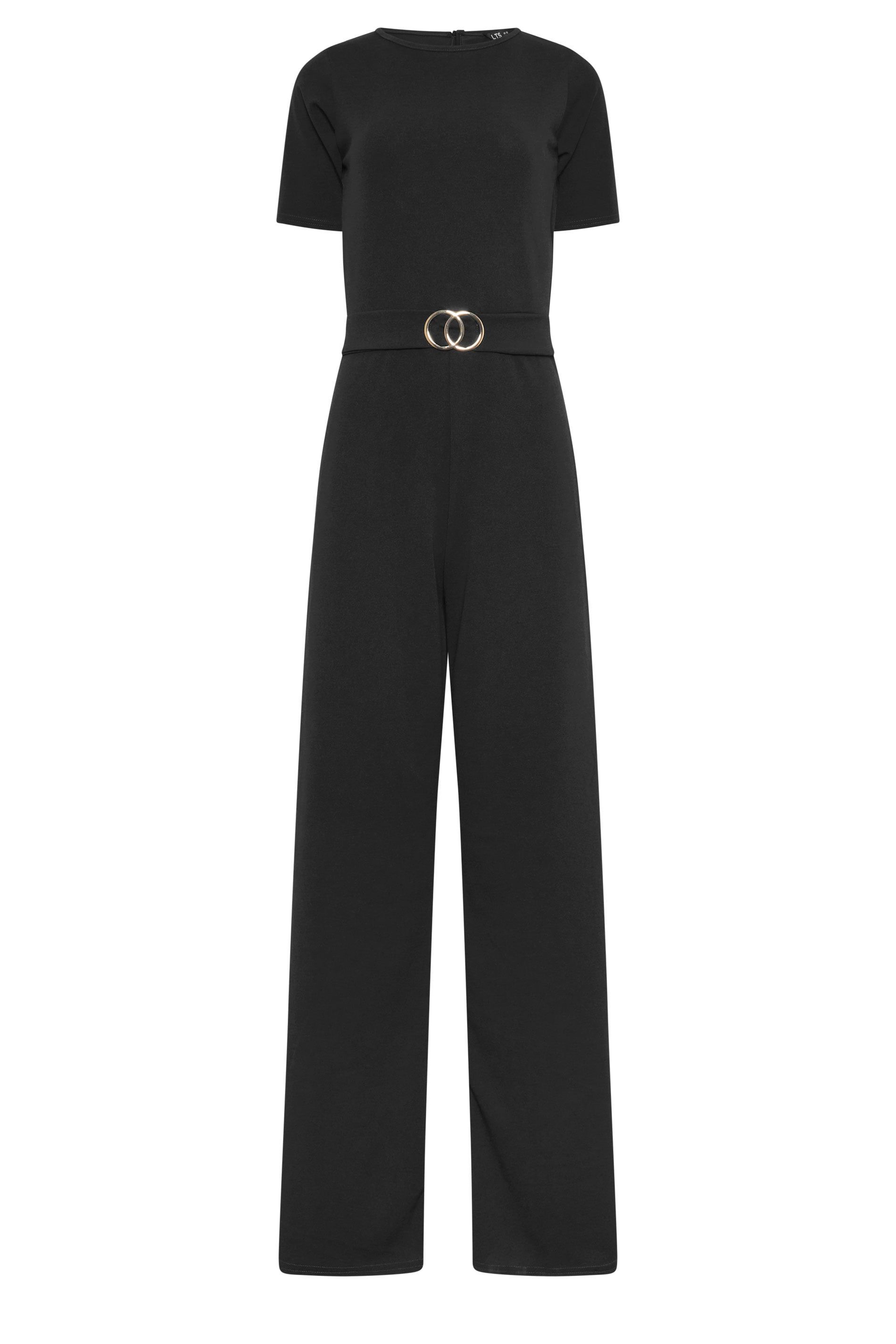 Long Tall Sally Tall Belted Scuba Wide Leg Jumpsuit
