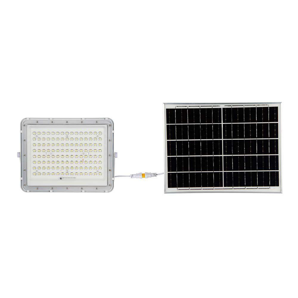 Naświetlacz LED Solarny V-TAC 20W Pilot Timer IP65 Biały 6400K 1800lm