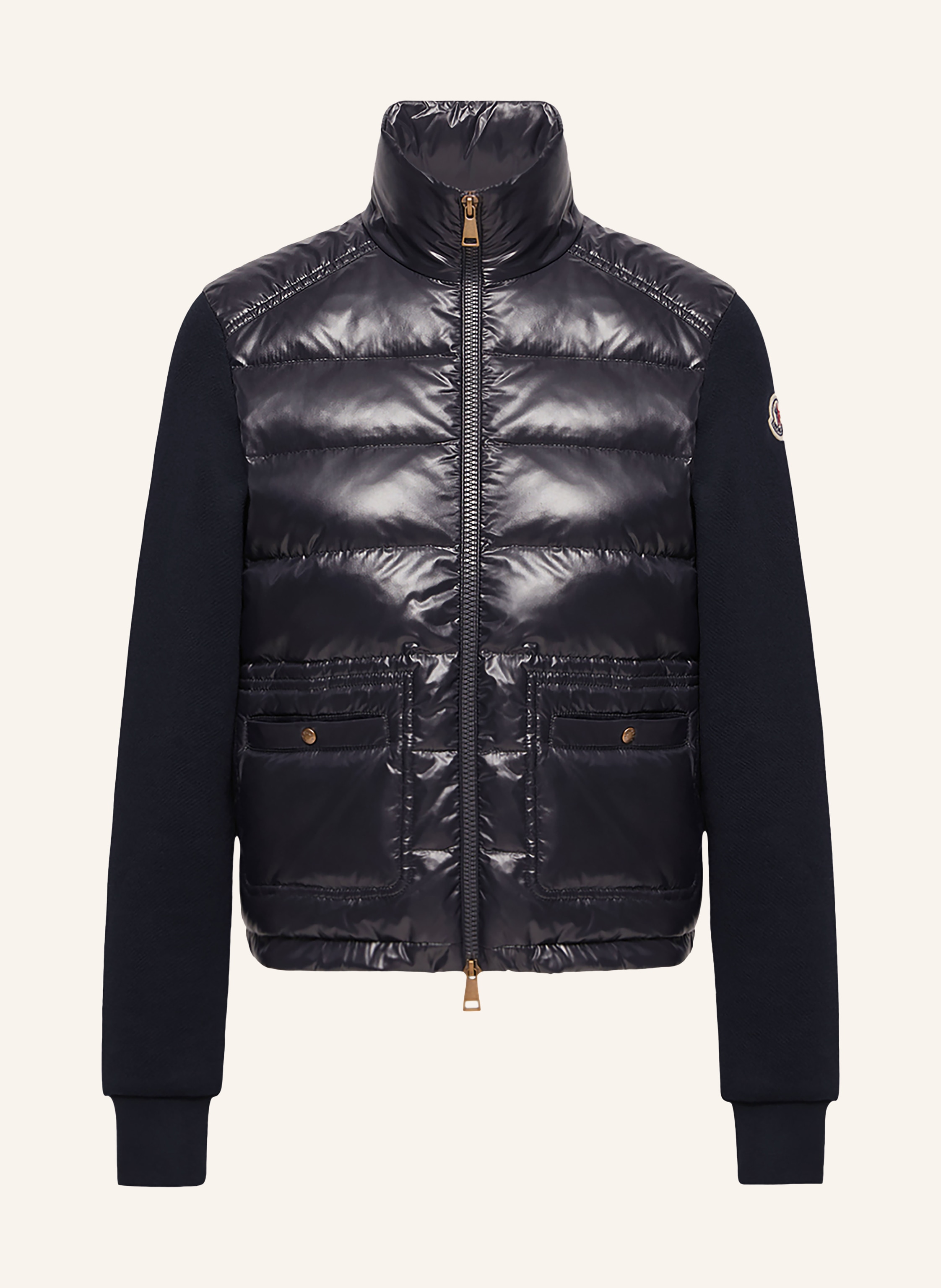 MONCLER Daunenjacke im Materialmix