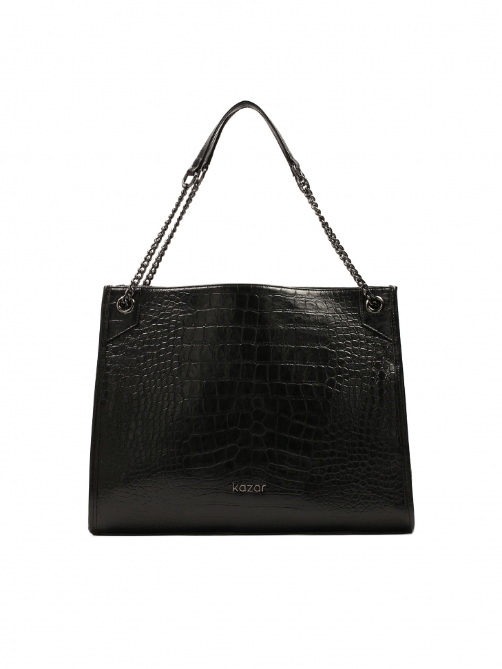 Elegant handbag with chain handles