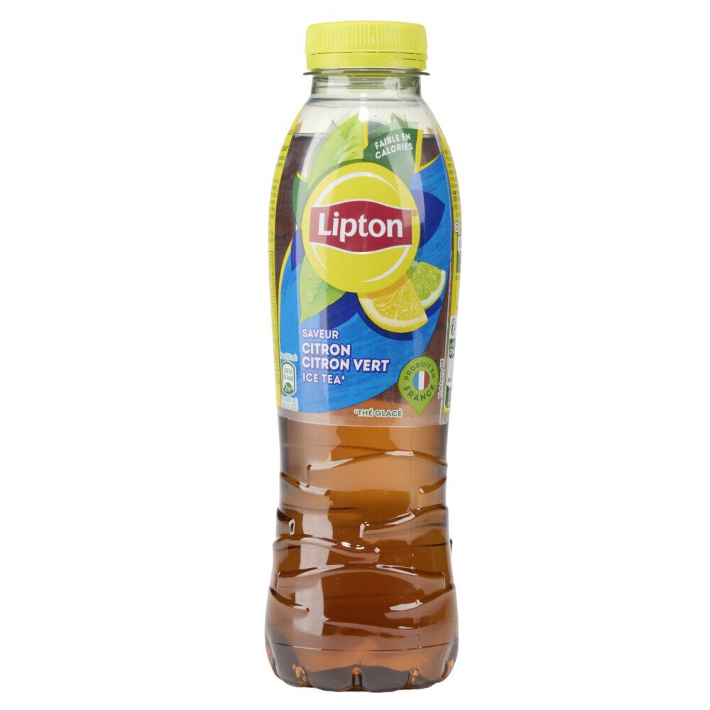 Boisson Ice Tea Lipton thé glacé go&ucirc;t citron/citron vert 50cl