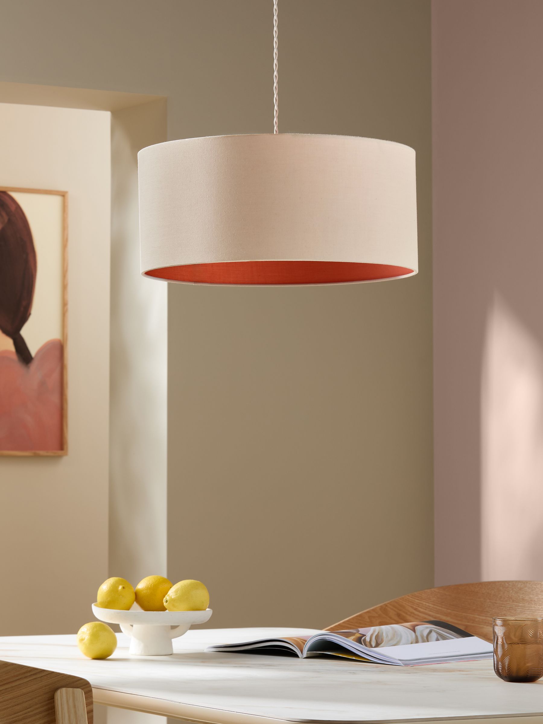 Oro Easy Fit Drum Shade in Cream