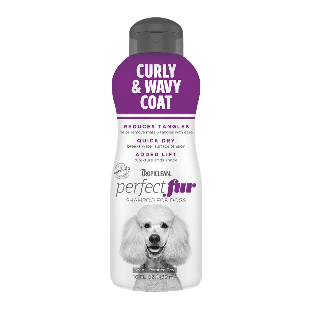 TropiClean PerfectFur Shampoo for Dogs with Curly Coats