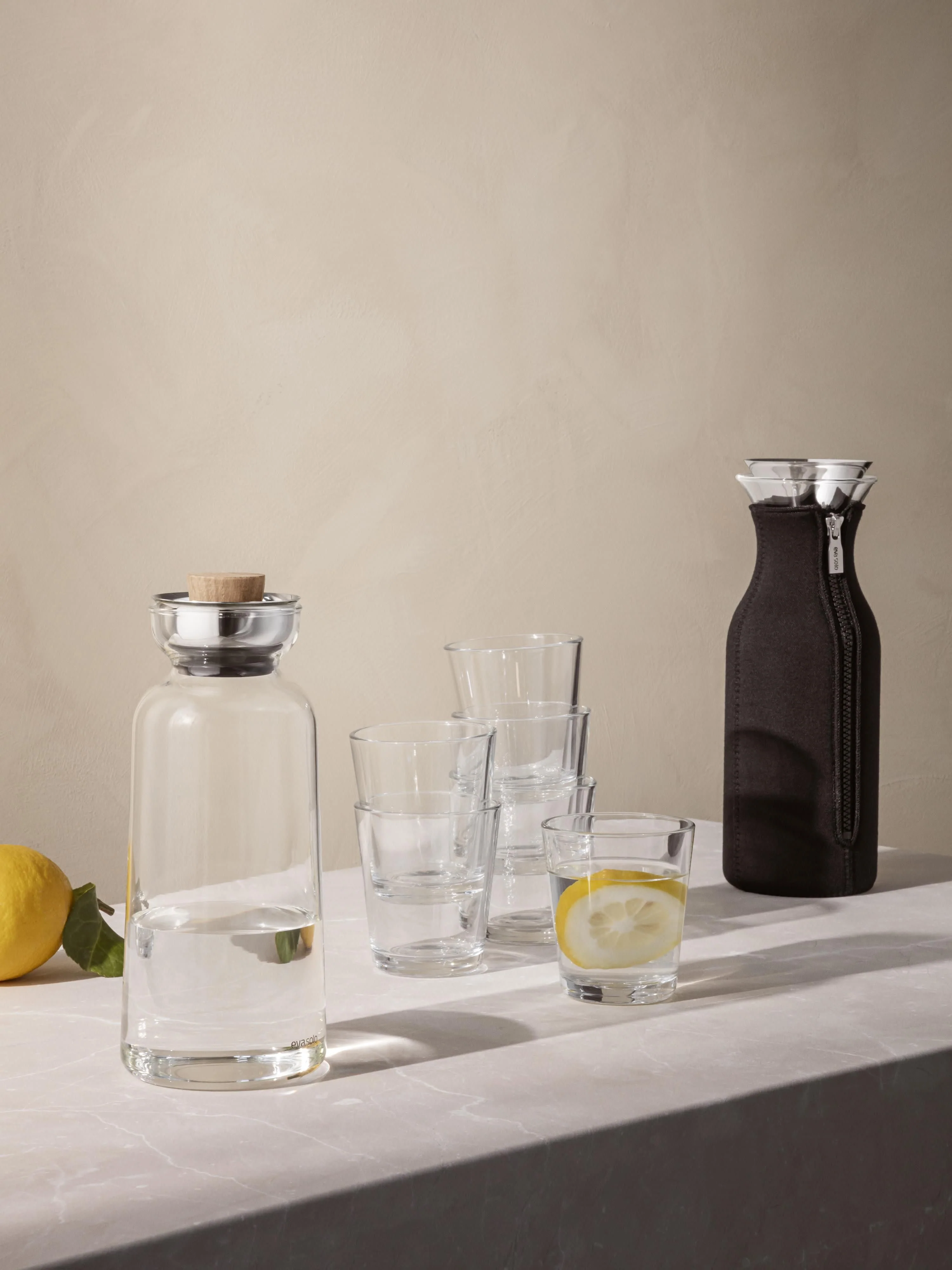 Karaffe Silhou aus Borosilikatglas, 1 L