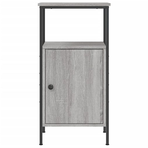NNEVL Bedside Cabinets 2 pcs Grey Sonoma 41x31x80 cm Engineered Wood