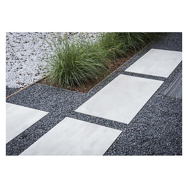 Bordure de jardin droite 1,2 m x 14 cm - Gris