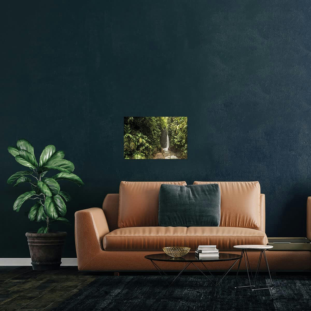 NATURE ÉVASION - Tableau sur verre forêt tropicale 30x45 cm