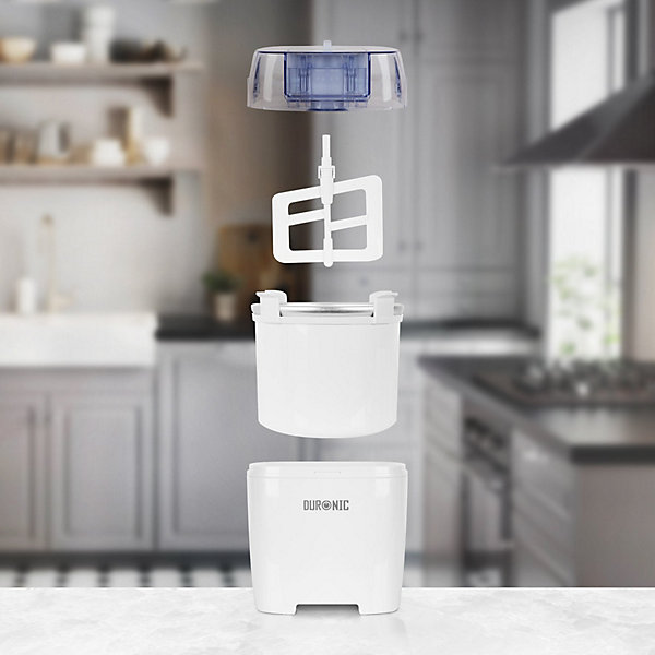 IM540 Sorbetière électrique Capacité de 1,5 litre Cuve en inox Turbine Desserts glaces yaourts glacés faits maison Duronic
