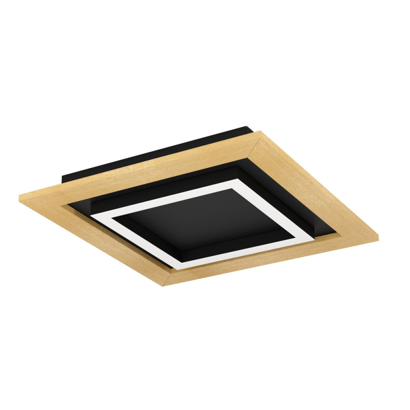 Plafonnier LED Tirrenara noir 4 x 5,4 W EGLO