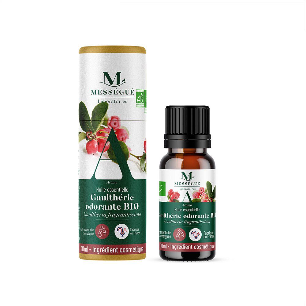 Huile essientielle gaulthérie odorante bio Mességué 10ml