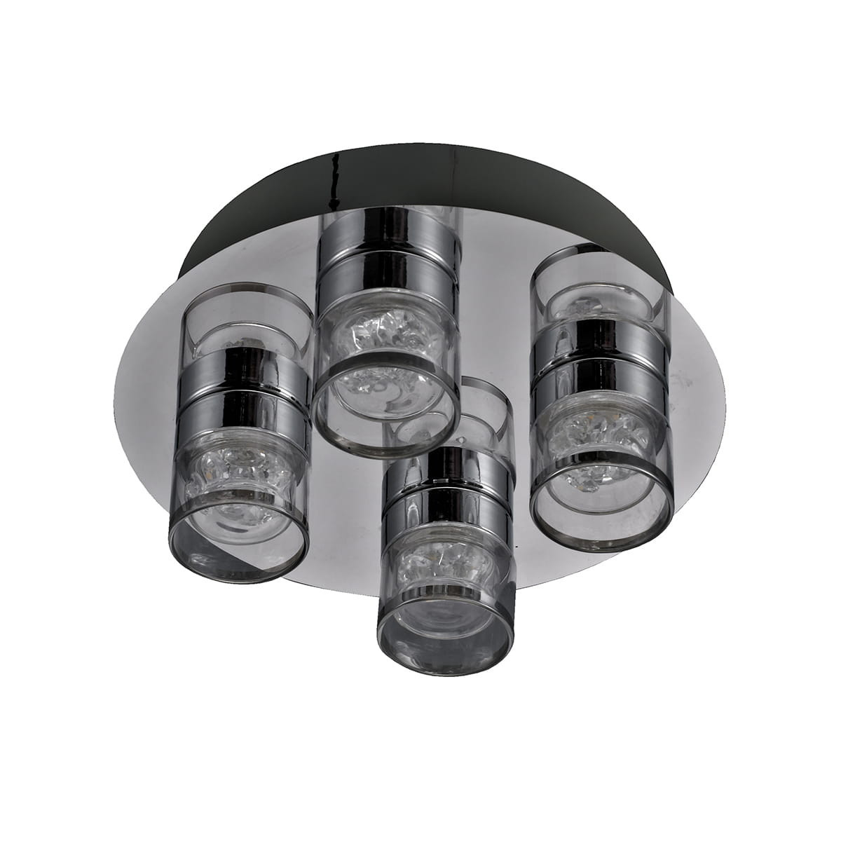 Lampa sufitowa MARC chromowana dymiona LED 4x5,5W Ciepła biel 400lm Italux