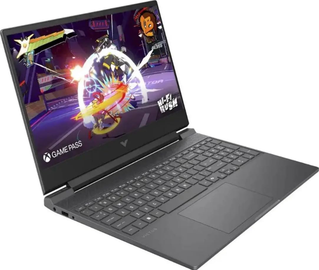 HP Victus 15.6 144Hz Full HD Gaming Laptop | AMD Ryzen 7 7445HS |NVIDIA GeForce RTX 4050|Copilot |Backlit| 16GB RAM DDR5 | 512GB SSD |Mica Silver |Windows 11 Home |Bundle with Mouse Pad