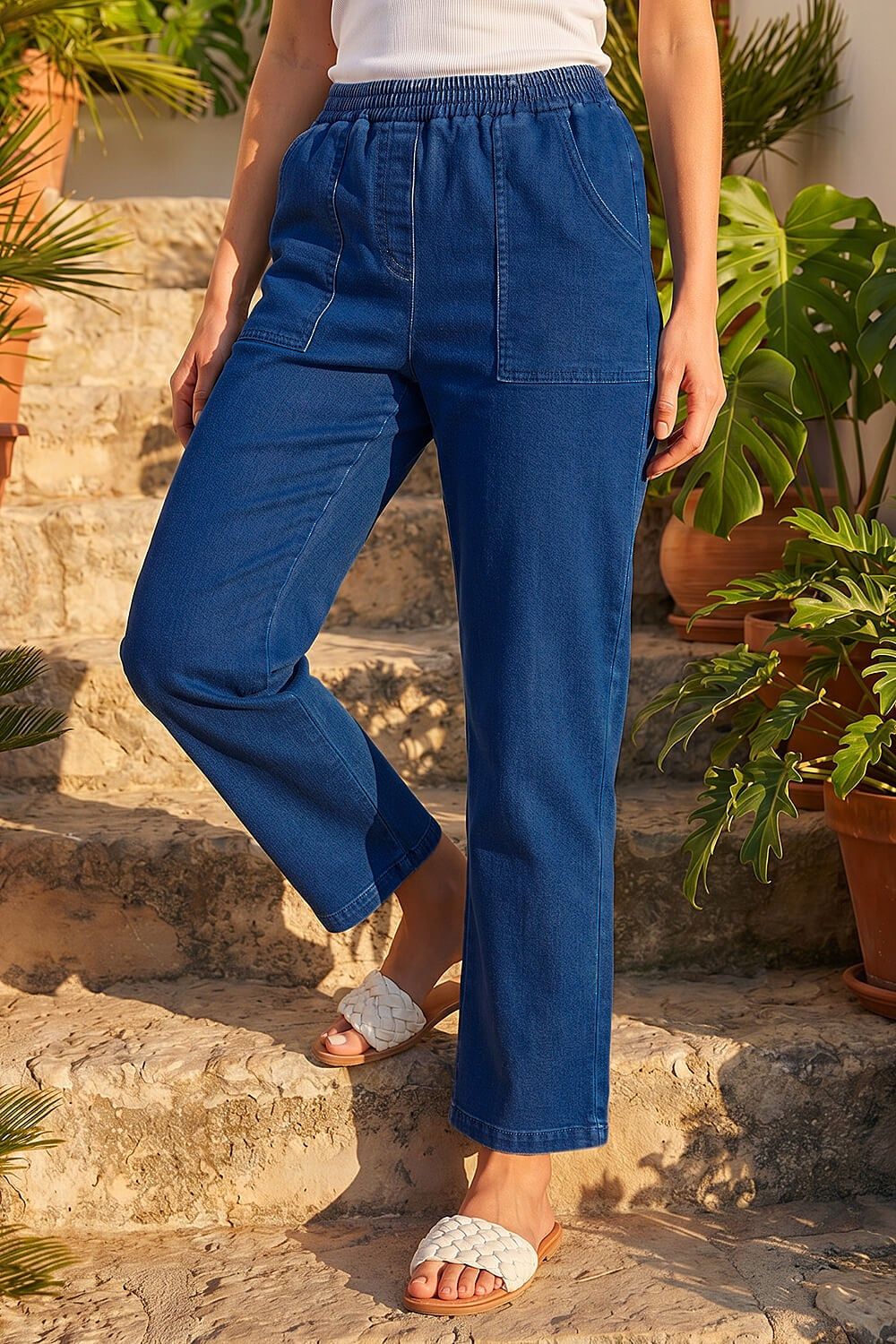 Roman Petite Stretch Denim Trousers