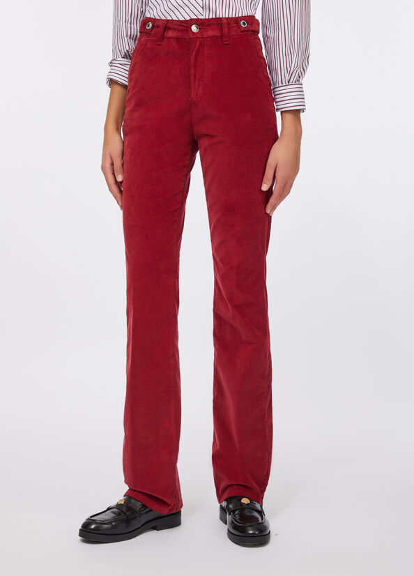 Pantaloni bootcut in velluto