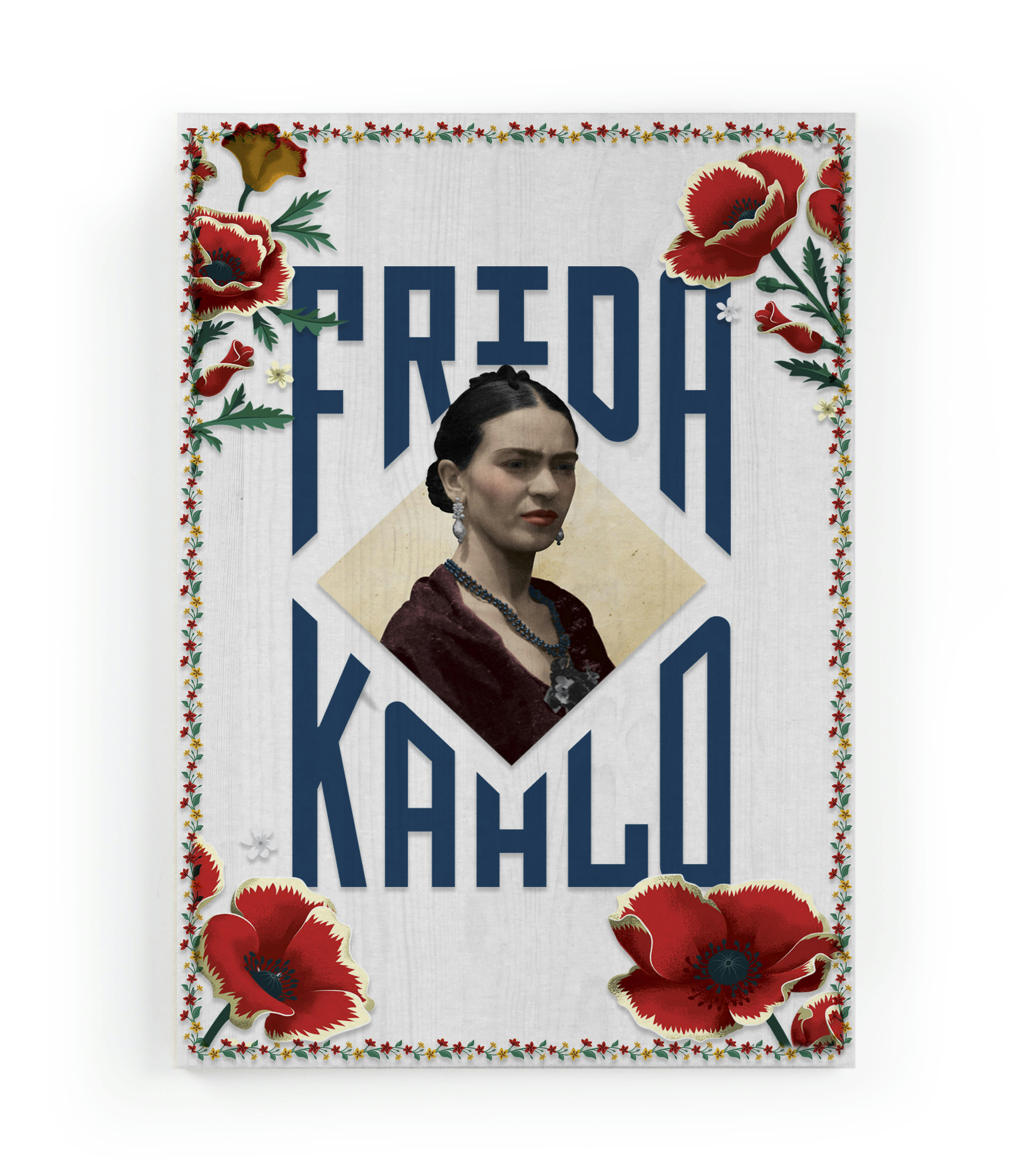 FRIDA KAHLO - Peinture sur toile 60x40 imprimé HD Frida Kahlo