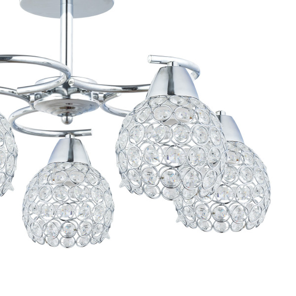 Plafon sufitowy Crystal 5xE27 żyrandol z kryształkami salon