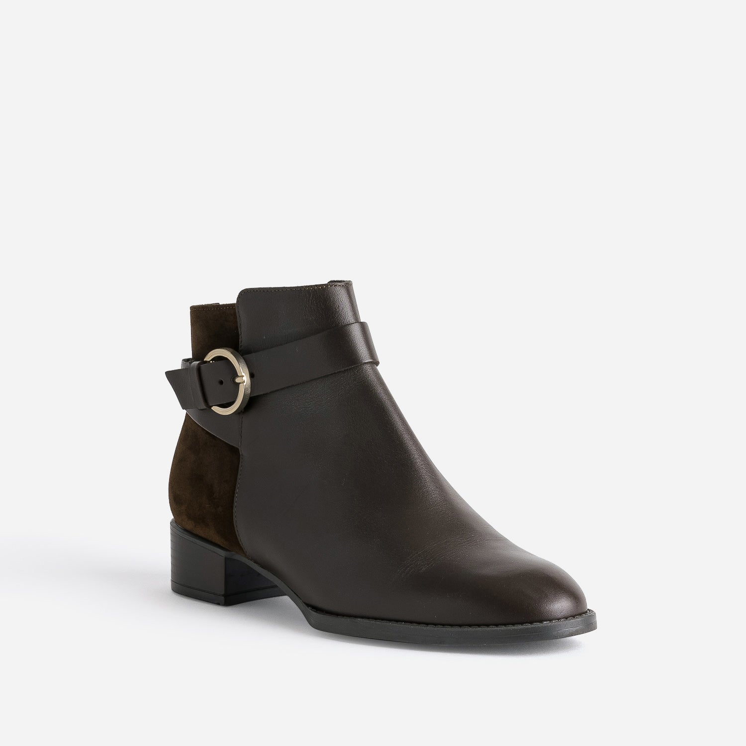 Boots ERAM FLEX marron cuir bi-matière