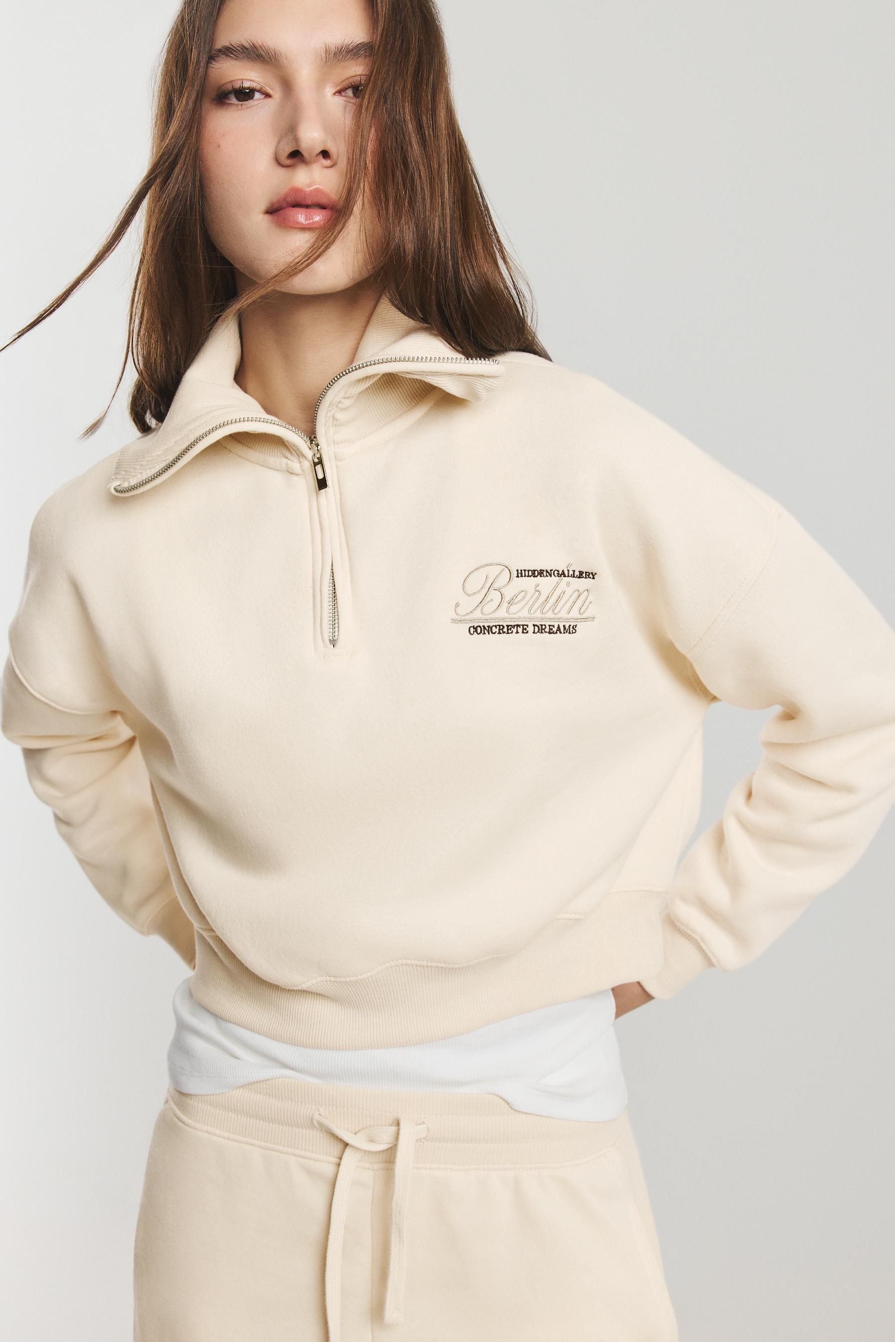 Sudadera rib bordado