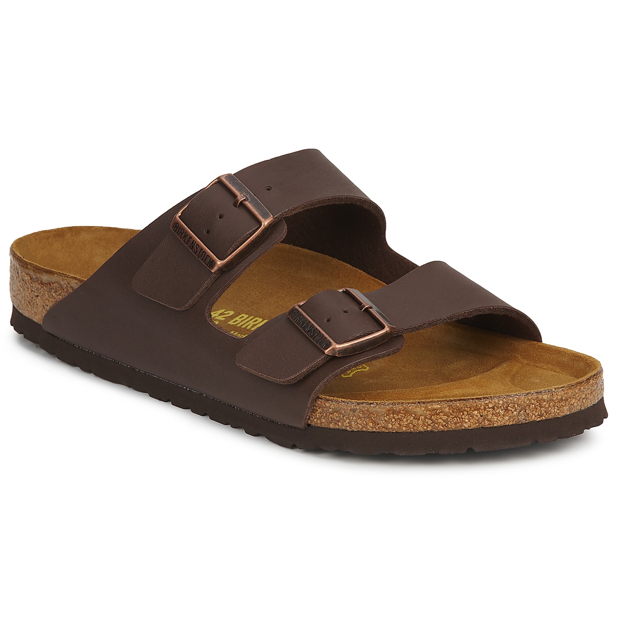 BIRKENSTOCK - Arizona - White / Dark / Brown / Regular