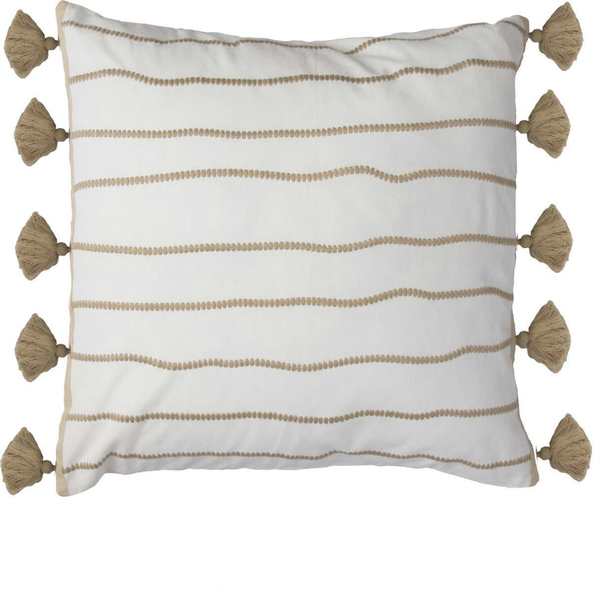 BLANKET - Housse de coussin coton  50x50 sable