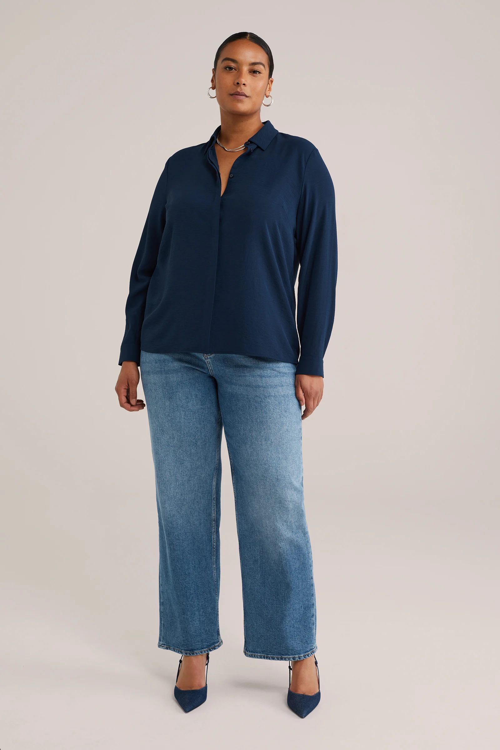 Dames regular fit blouse - Curve