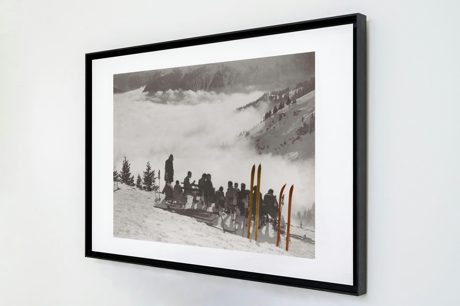 KELEPOQ COULEUR - Photo ancienne couleur montagne n°88 cadre noir 70x105cm