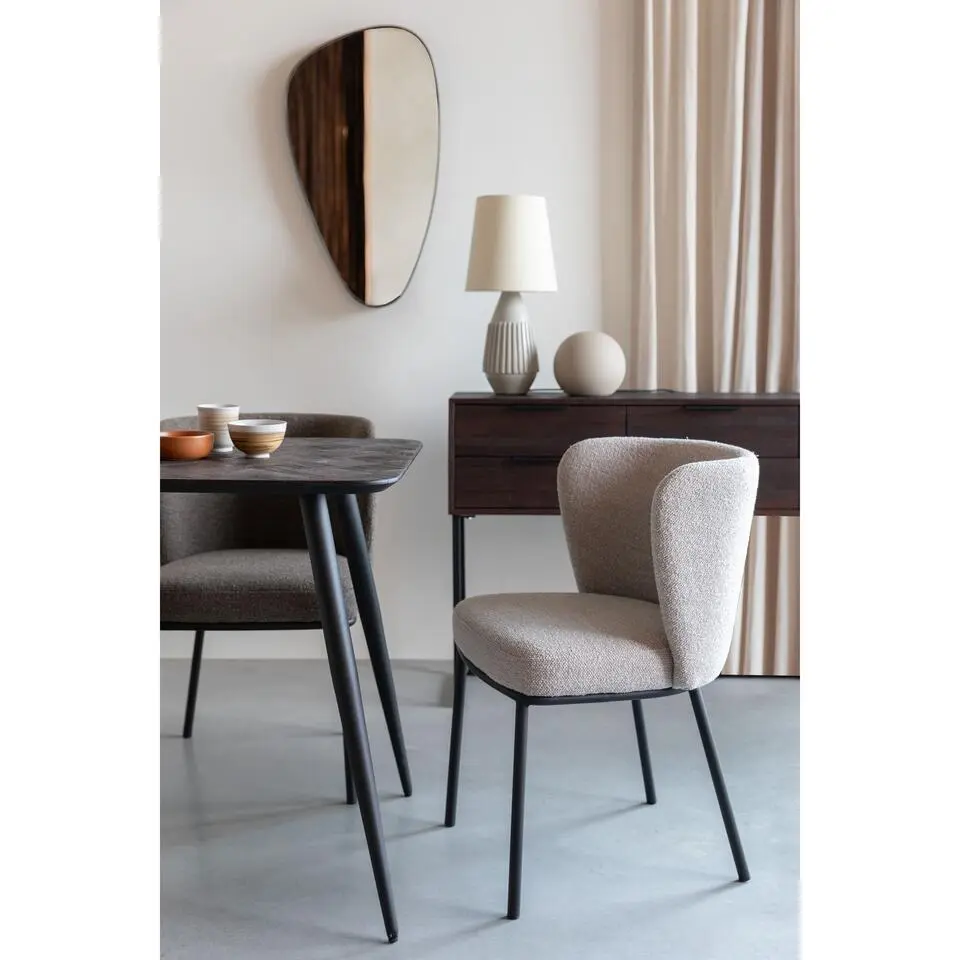 Housecraft Guus Eetkamerstoelen Beige - Set van 2