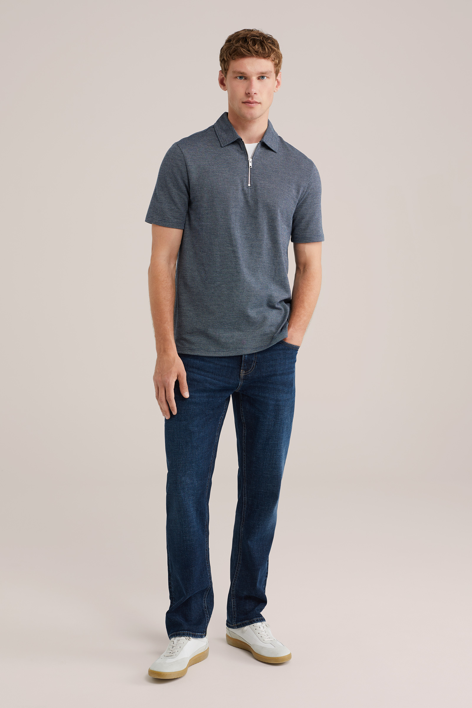 Heren Regular fit jeans met medium stretch