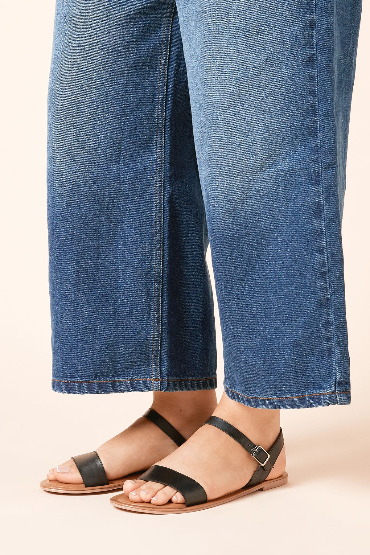 Dorothy Perkins Fidelia Real Leather Flat Sandals