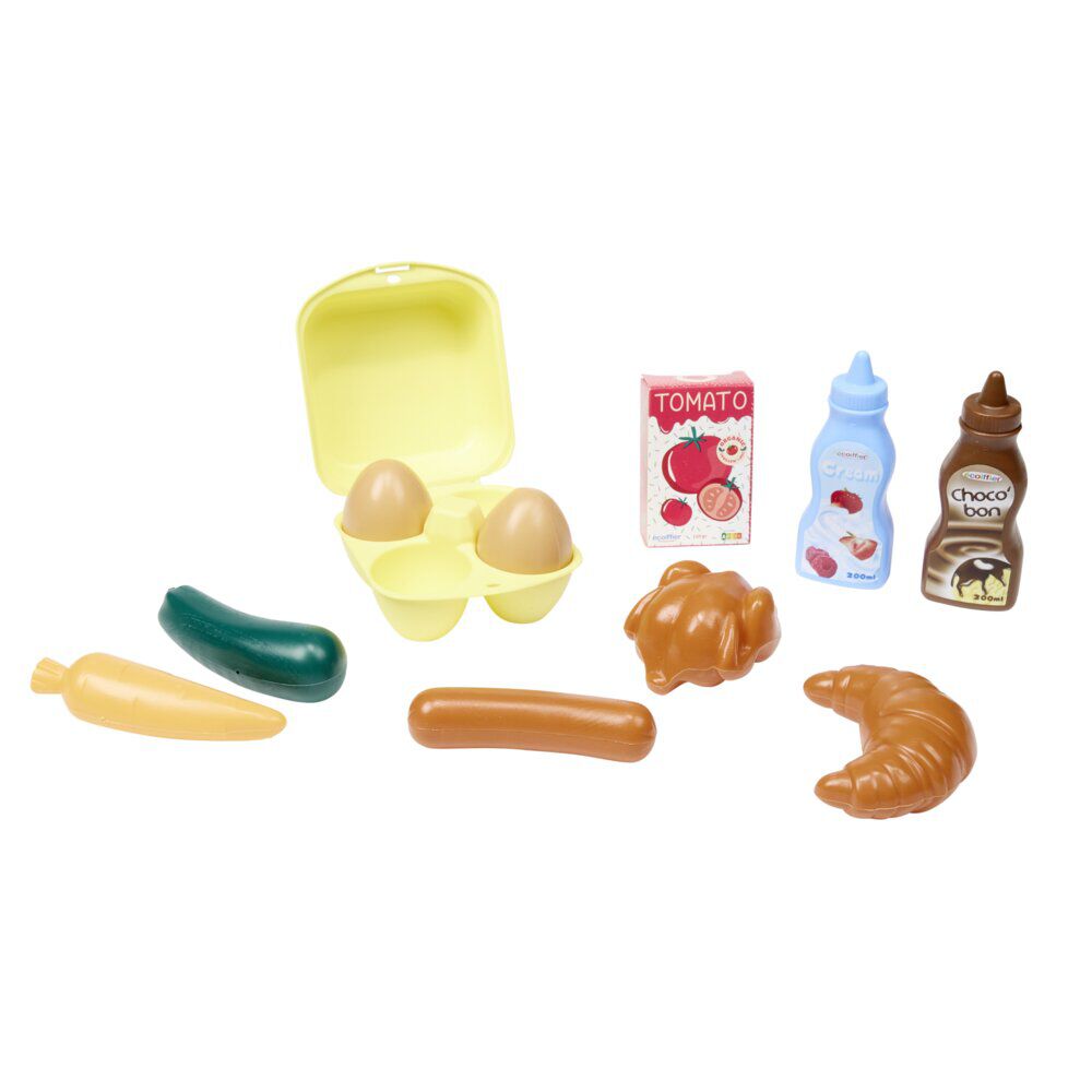 Jouet dinette enfant plastique sous filet (3 modèles)
