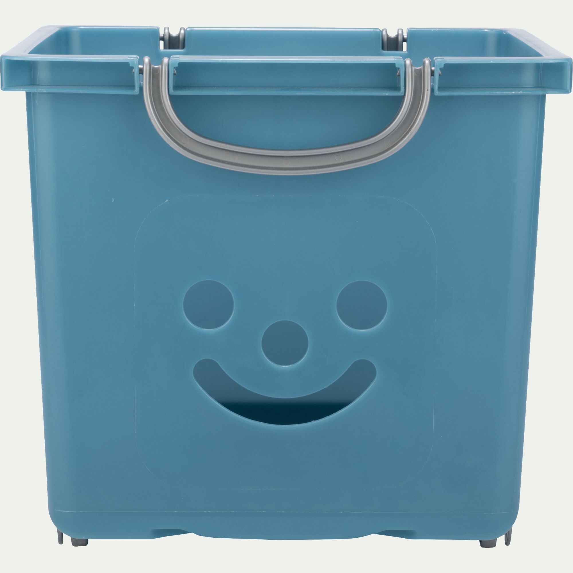 ZACCHARIE - Bac de rangement 25L - bleu figuerolles