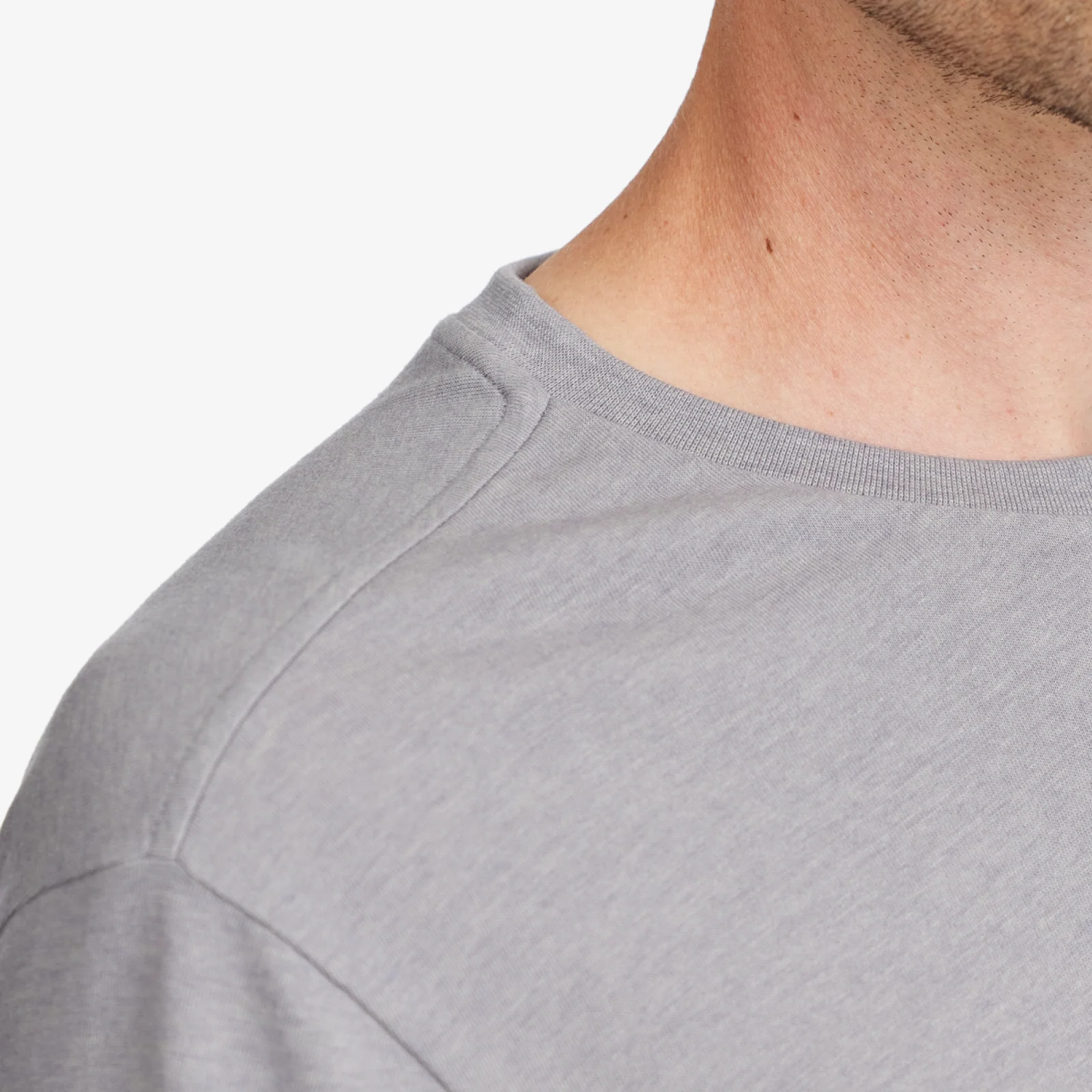 Men's Soft Merino Tee - Medium Grey