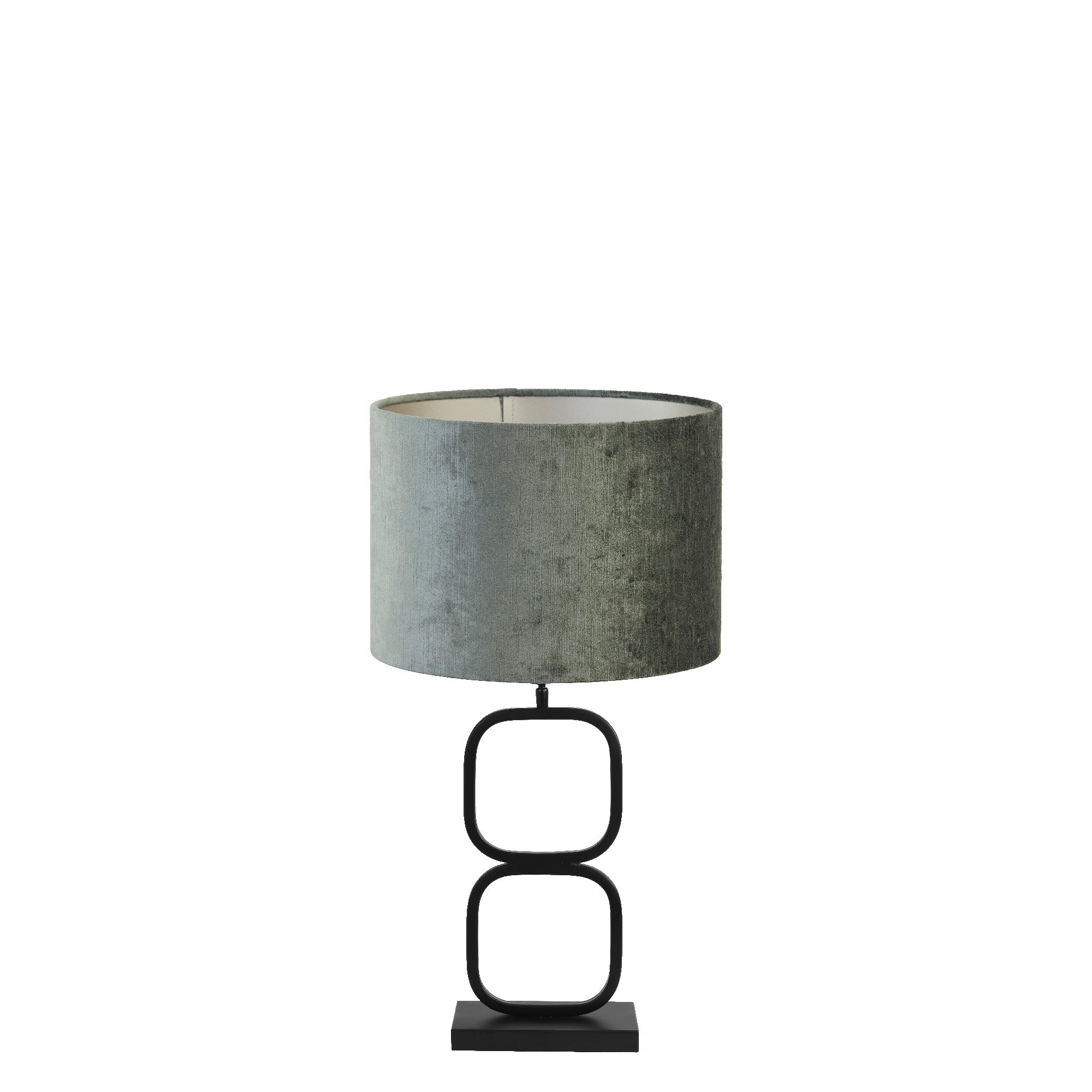 Light & Living tafellamp Lutika/Gemstone - zwart, antraciet - 30x30x67cm