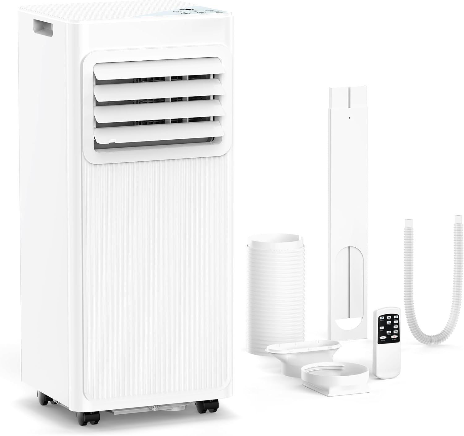 10000 BTU Portable Air Conditioners for Rooms up to 550 Sq Ft, 4 Modes Portable AC Unit with Cool/Fan/Dehumidifier/Sleep, Remote Control & 24H Timer, Energy Saving for Bedroom, Apartments