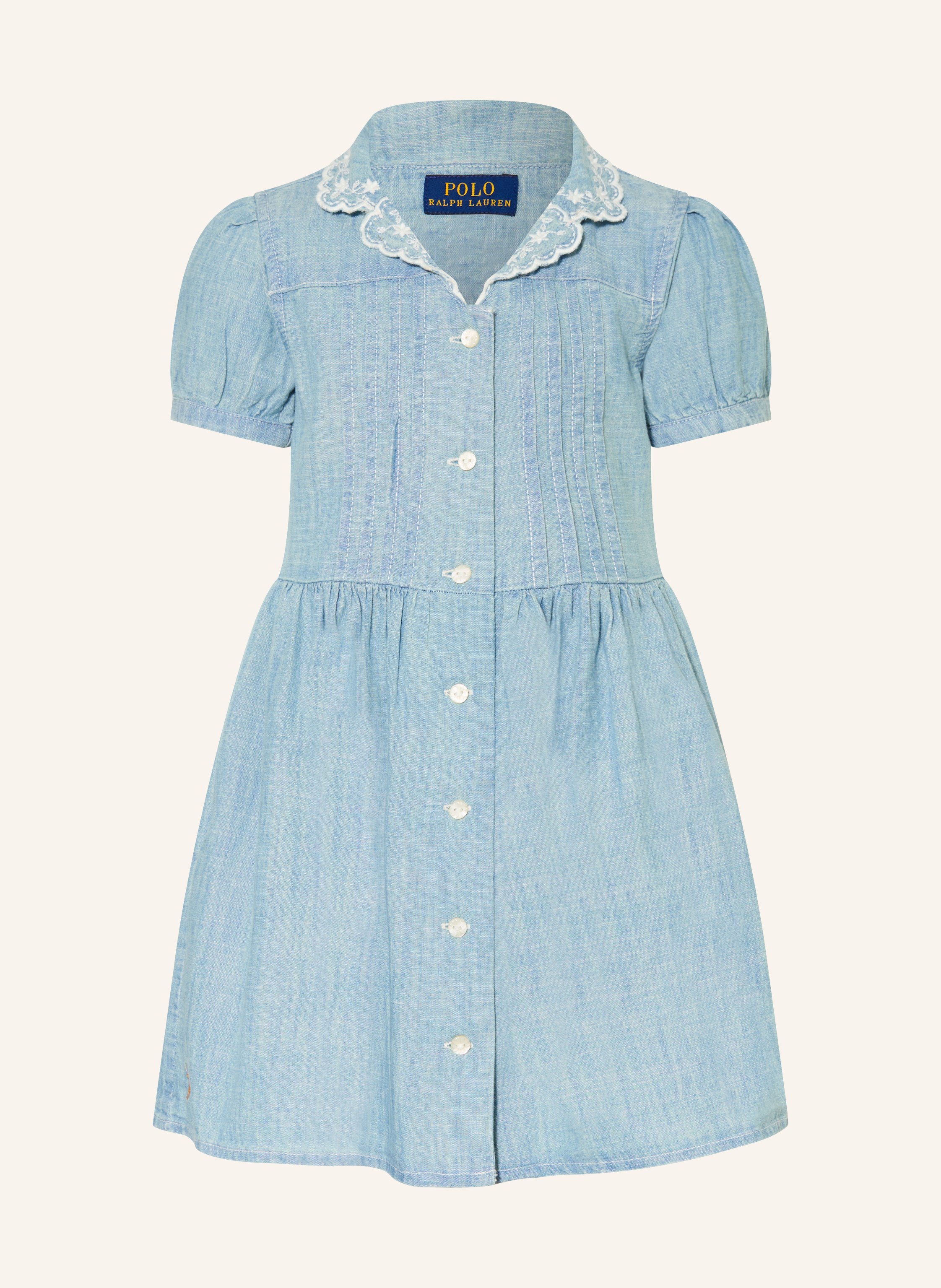 POLO RALPH LAUREN Hemdblusenkleid in Jeansoptik