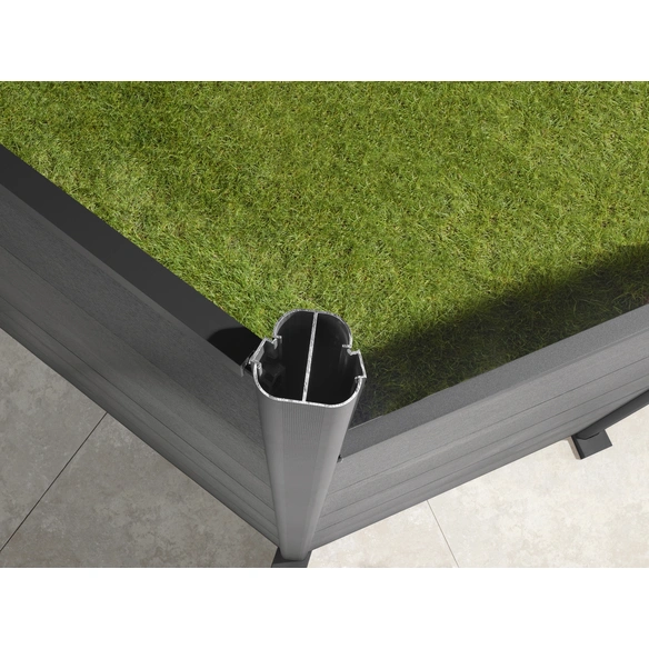 Eckpfosten »System «, Metall, BxLxT: 7,2 x 105 x 6,6 cm
