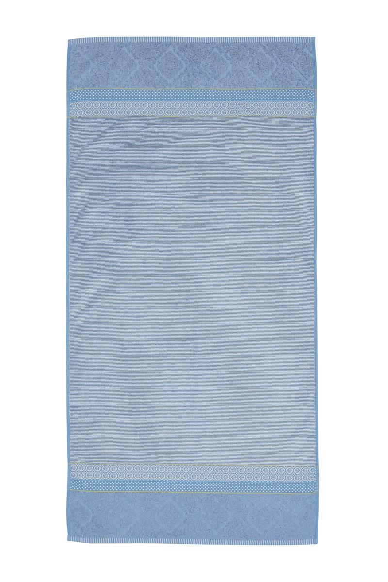 Pip Studio badlaken Soft Zellige - 70x140 cm - blauw grijs