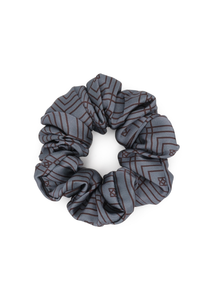 Grey scrunchie